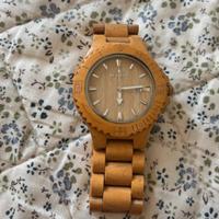 Orologio Uomo in legno Bewell col. Beige