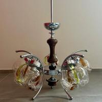     Lampadario a 5 luci in stile Space Age