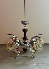     Lampadario a 5 luci in stile Space Age