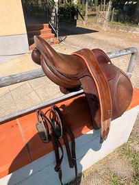 Sella Pariani da equitazione salto a ostacoli