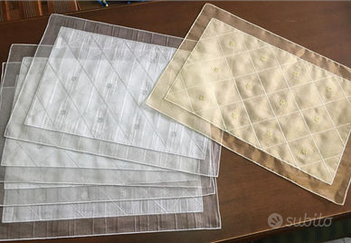 LOTTO di 5 centri natalizi organza