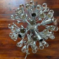 Modernariato, lampadario Sciolari sputnik cromato