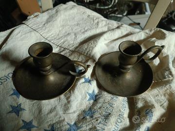 porta candele ottone 