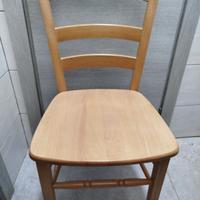 sedia in legno naturale modello Loris 