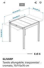 tavolino ikea glivarp RITIRO IMMEDIATO