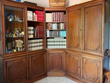 soggiorno libreria ad angolo