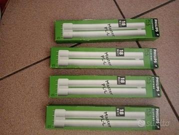 4 Lampade fluorescenti PHILIPS P/L ecotone 18 W