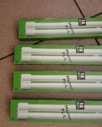 4 Lampade fluorescenti PHILIPS P/L ecotone 18 W