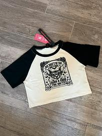 Crop top ROMWE gatto Sphynx