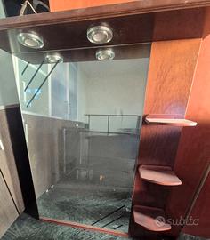 Specchio per bagno in legno