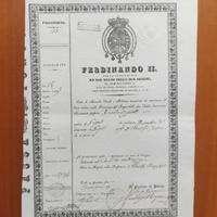 Passaporto Borbonico del 1836 Regno Ferdinando II