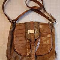Borsa in vera pelle Furla doppia tracolla