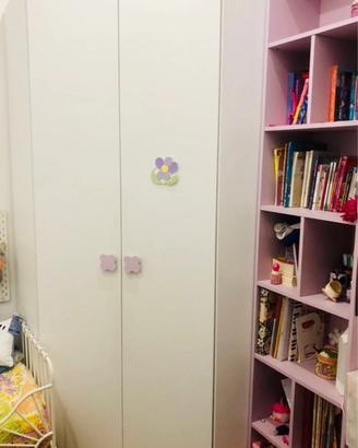 Armadio angolare + libreria