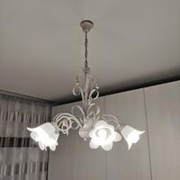 Lampadario rosa