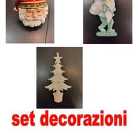 decorazioni natalizie babbo albero elfo statuine