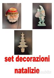 decorazioni natalizie babbo albero elfo statuine