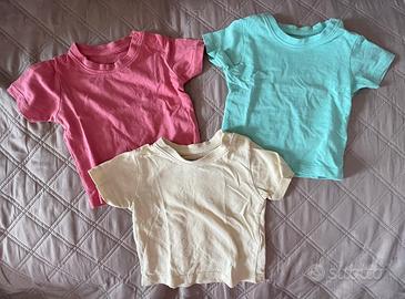 Lotto 3 T-shirt / Magliette Mezza 0-3mesi
