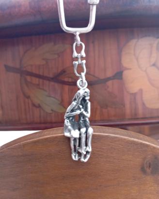 portachiavi argento 925 firmato Yeso