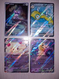 Lotto di 4 Carte Pokemon Ita Rare Ex Fuoriserie
