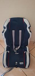 seggiolino auto poupy blu e grigio 