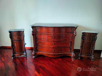 Comò cassettiera e comodini antiquariato