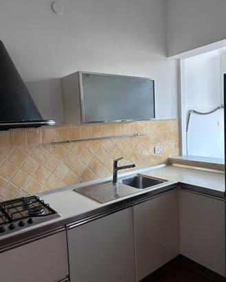 Cucina angolare con elettrodomestici