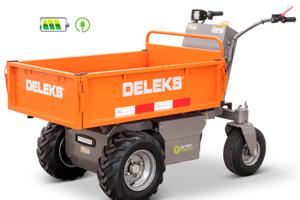 Motocarriola 100% elettrica con cassone per legna