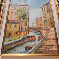 Eugenio Mantegani,50x70,olio su tela Con Autentica