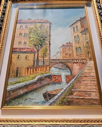 Eugenio Mantegani,50x70,olio su tela Con Autentica