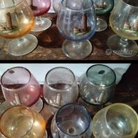 Bicchieri varie tipologie.