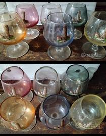 Bicchieri varie tipologie.