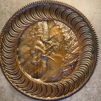 Piatto decorativo in rame 