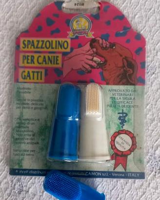Spazzolino da dito per cani e gatti