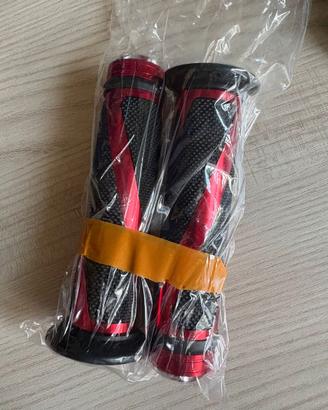 Manopole Moto Trial Rosse e Nere