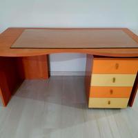 SCRIVANIA IN CILIEGIO 160x80 E CASSETTIERA