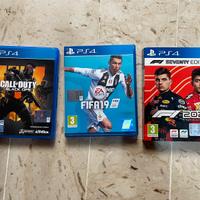 Fifa 19, F1 20, call of duty black ops 4