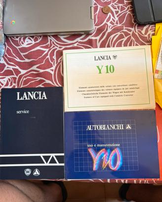 Lotto di 3 libretti originali autobianchi Y10