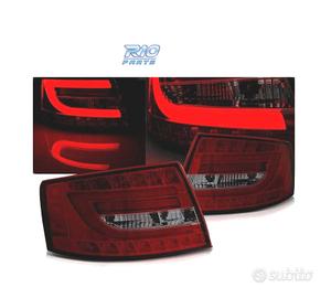 FANALI A LED BAR ROSSO PER AUDI A6 C6 SEDAN 04-08 