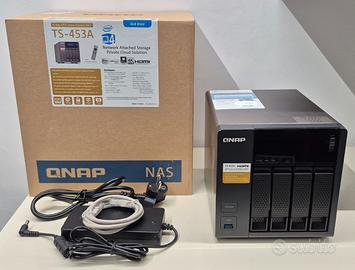 NAS QNAP TS-453A 4 slot RAM 16GB Telecomando