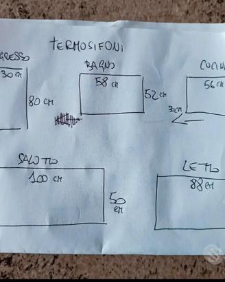 5 termosifoni lamellari al prezzo di uno