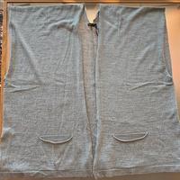 Gilet grigio in lana