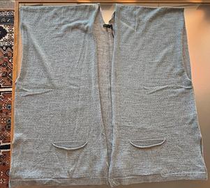 Gilet grigio in lana