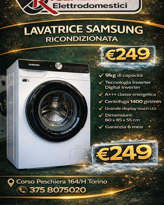 ‼️LAVATRICE SAMSUNG INVERTER 9KG‼️