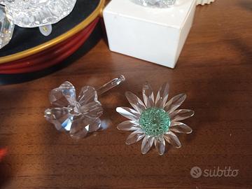 Quadrifoglio e margherita Swarovski,