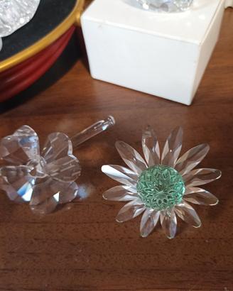 Quadrifoglio e margherita Swarovski,