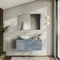 NUOVO Mobile per il bagno sospeso + specchio