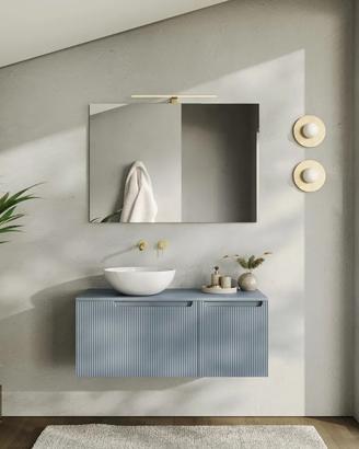 NUOVO Mobile per il bagno sospeso + specchio