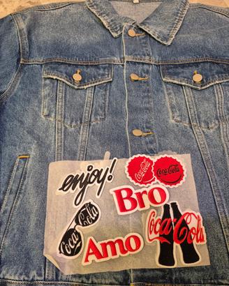 Giubbotto jeans Coca Cola taglia XL