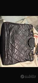 Borsa chanel originale vintage pelle nera