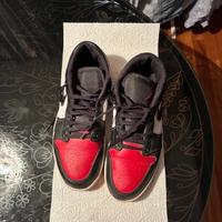 Nike Air Jordan 1 Low - red/black/white taglia 44